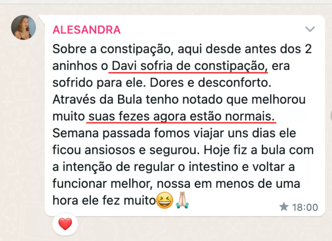 Depoimento - Fim da constipação intestinal