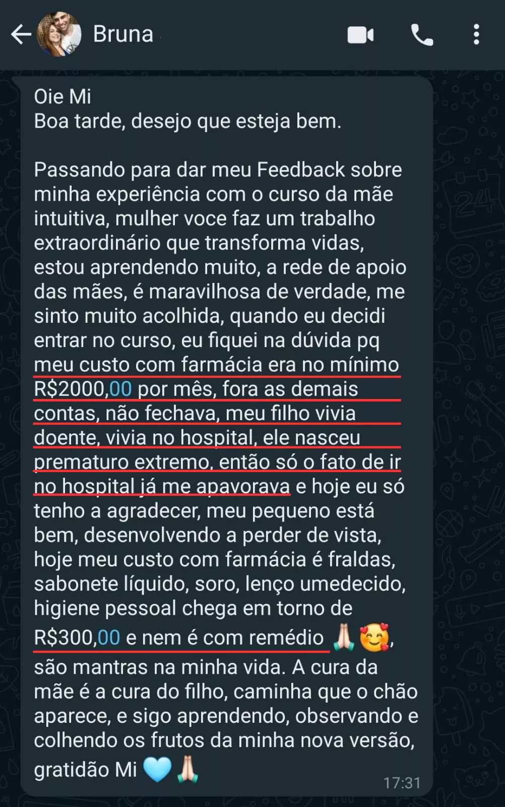 Depoimento - Redução em farmácia