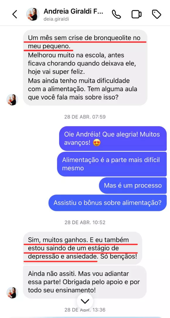 Depoimento - Sem crises de Bronquiolite