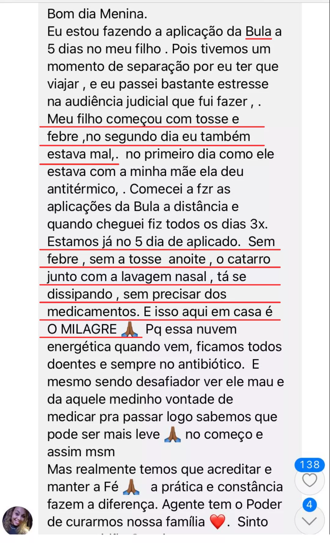 Resultado - Primeira semana