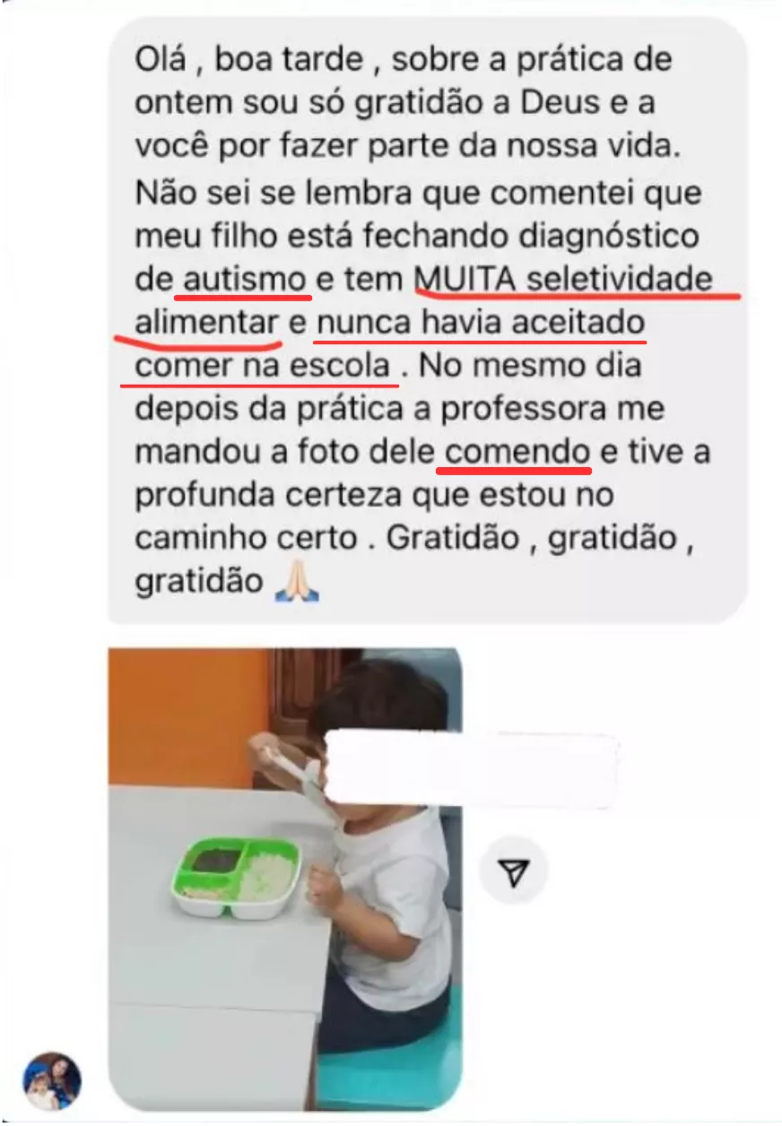 Depoimento - Seletividade Alimentar